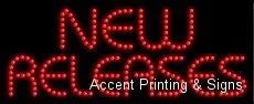 New Releases LED Sign (High Impact, Energy Efficient)