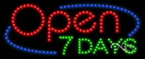 Open 7 Days LED Sign (High Impact, Energy Efficient)