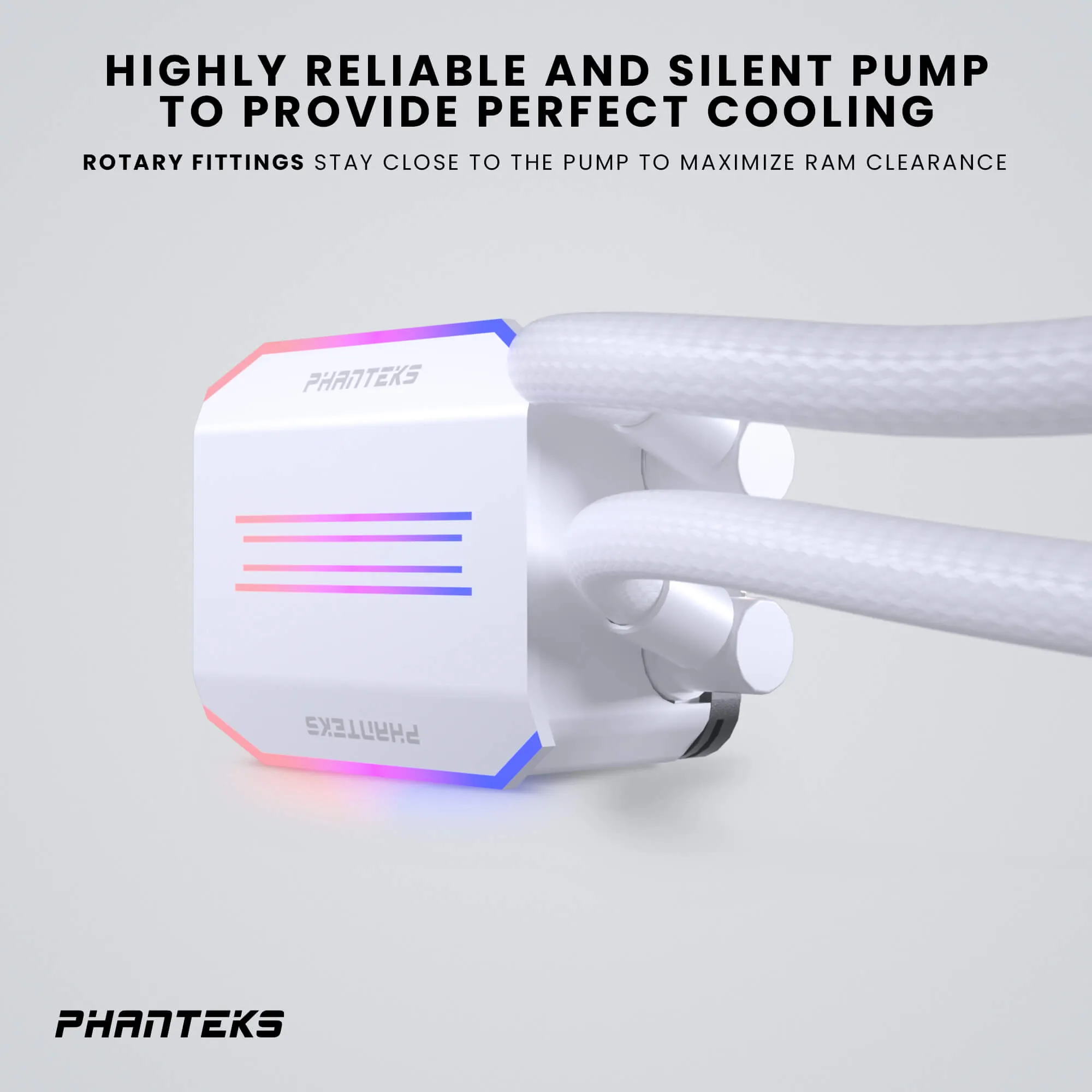 Phanteks Glacier One 420D30 Premium DRGB All in One Liquid CPU Cooler White, 3x D30 140mm PWM D-RGB Fans, Support Intel Core 14th Gen