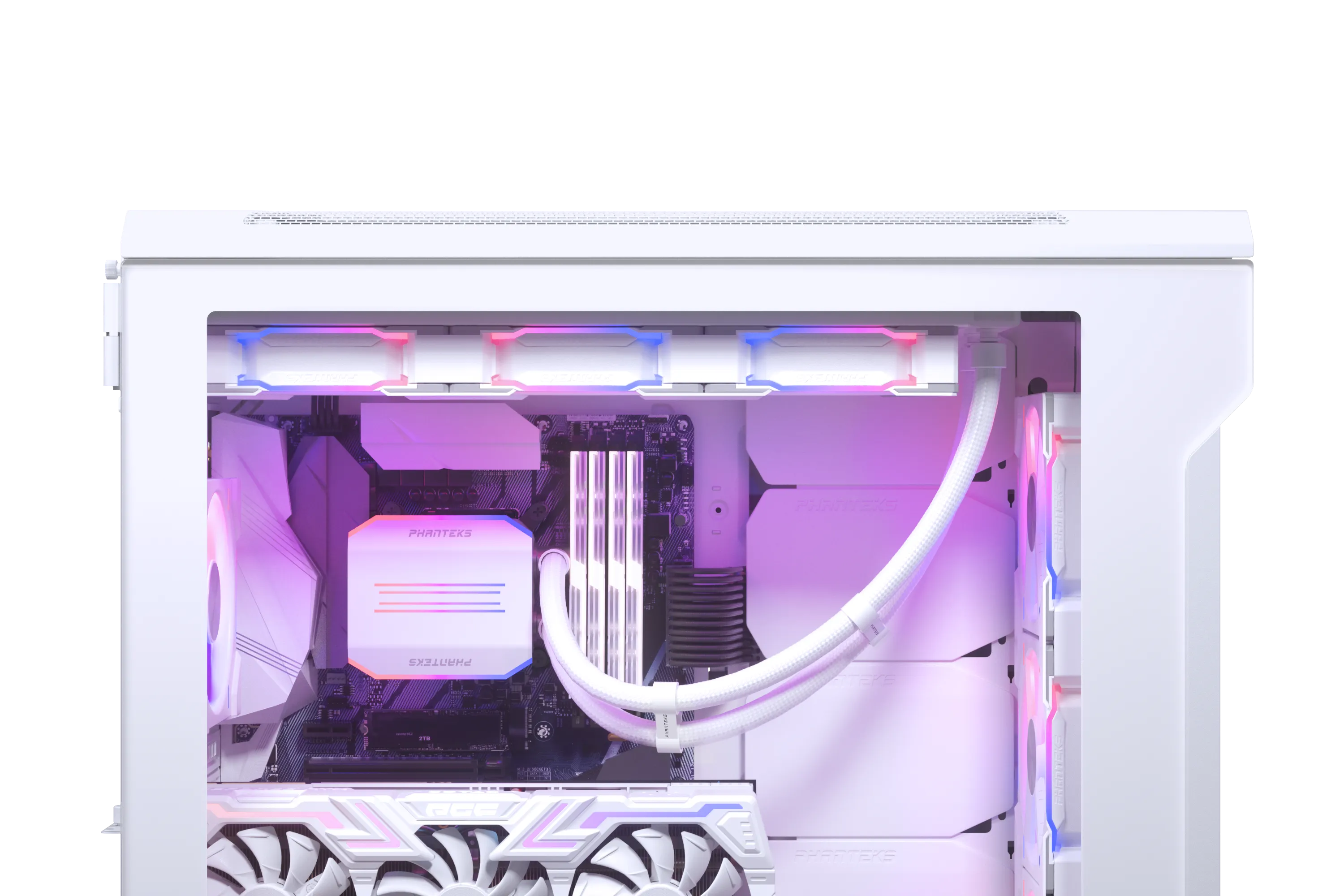 Phanteks Glacier One D30 Premium DRGB All in One Liquid CPU Cooler, DRGB Pump Cap Design