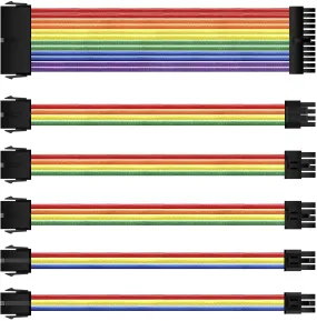 Pi ® (PiPlus®)ATX 1x24-Pin/1x4 4-Pin EPS/2x6 2-Pin-PCI-E/2x6-Pin PCI-E Extension Cables