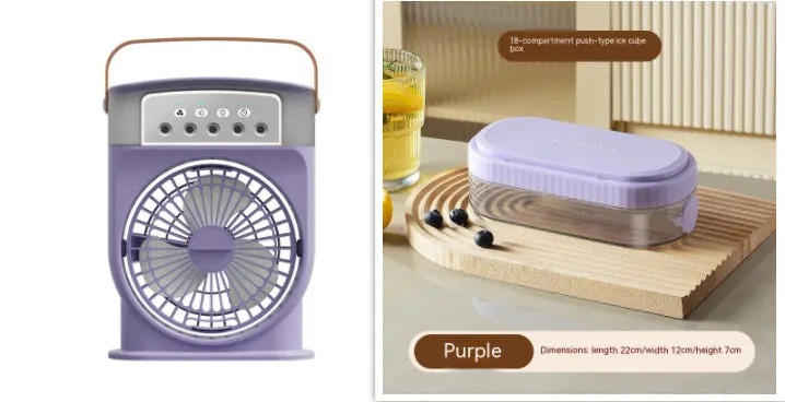 Portable USB Air Conditioner Cooling Fan & Humidifier