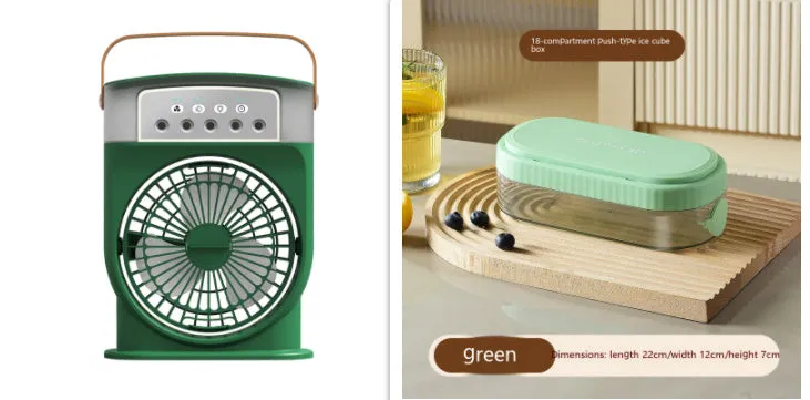 Portable USB Air Conditioner Cooling Fan & Humidifier