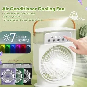 Portable USB Air Conditioner Cooling Fan & Humidifier