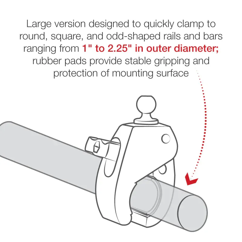 Ram Tough-Claw Large Clamp Base w/ Ball | RAP-B-401U