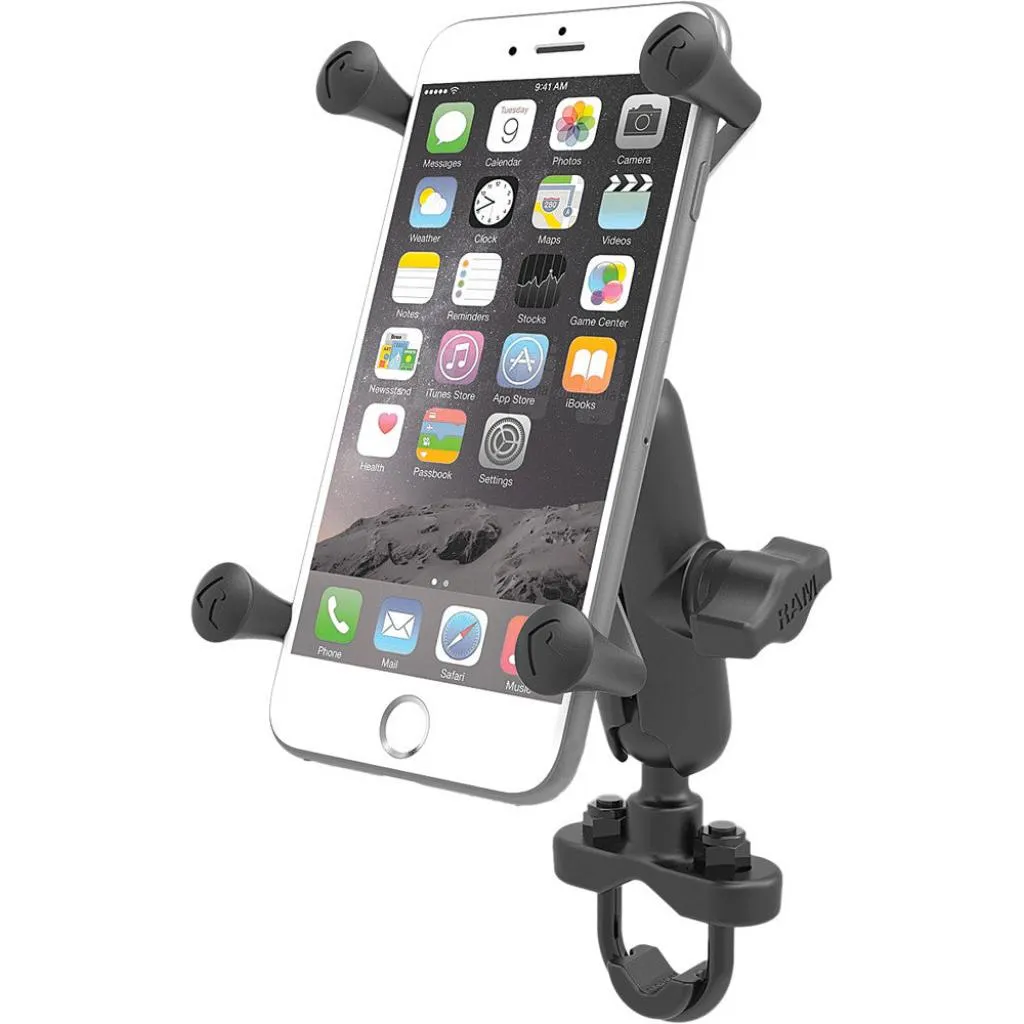 Ram X-Grip Large Phone Mount w/ Handlebar U-Bolt Base - Medium | RAM-B-149Z-UN10U