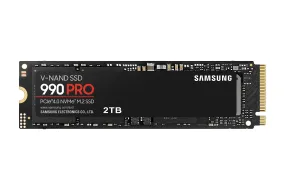 SAMSUNG 990 PRO SSD 2TB PCIe Gen4 NVMe M.2 Internal Solid State Hard Drive.