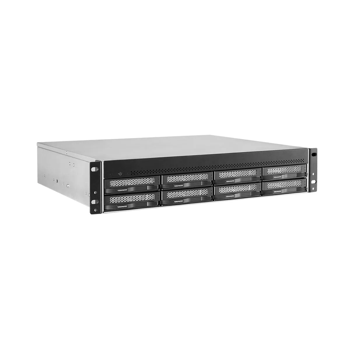 TERRAMASTER U8-450 8-bay Short Depth Rackmount NAS – Intel Quad-core CPU, 8GB DDR4, Dual SFP  10GbE Ports , Dual 2.5GbE Ports (Diskless)