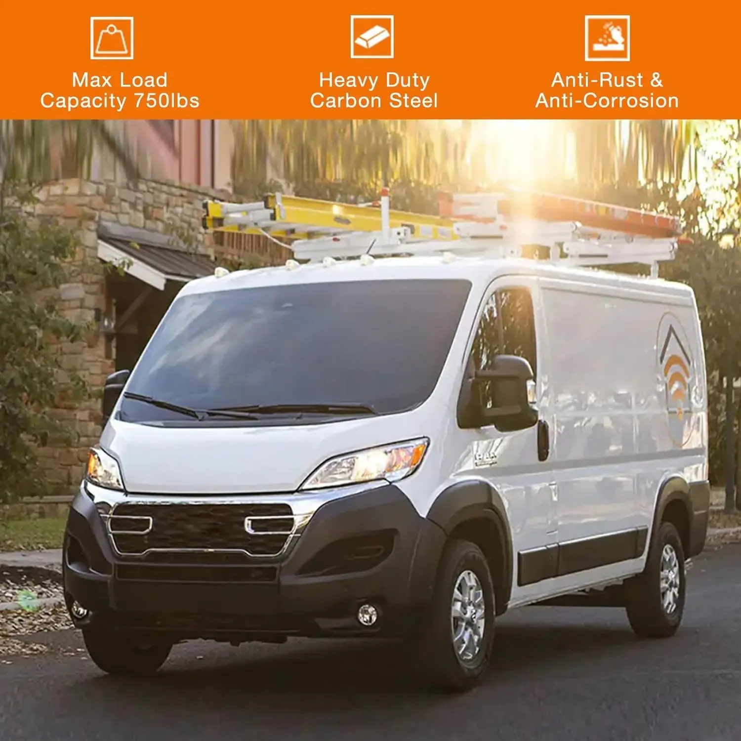 Van Roof Ladder Racks Fit for RAM ProMaster 2013-On