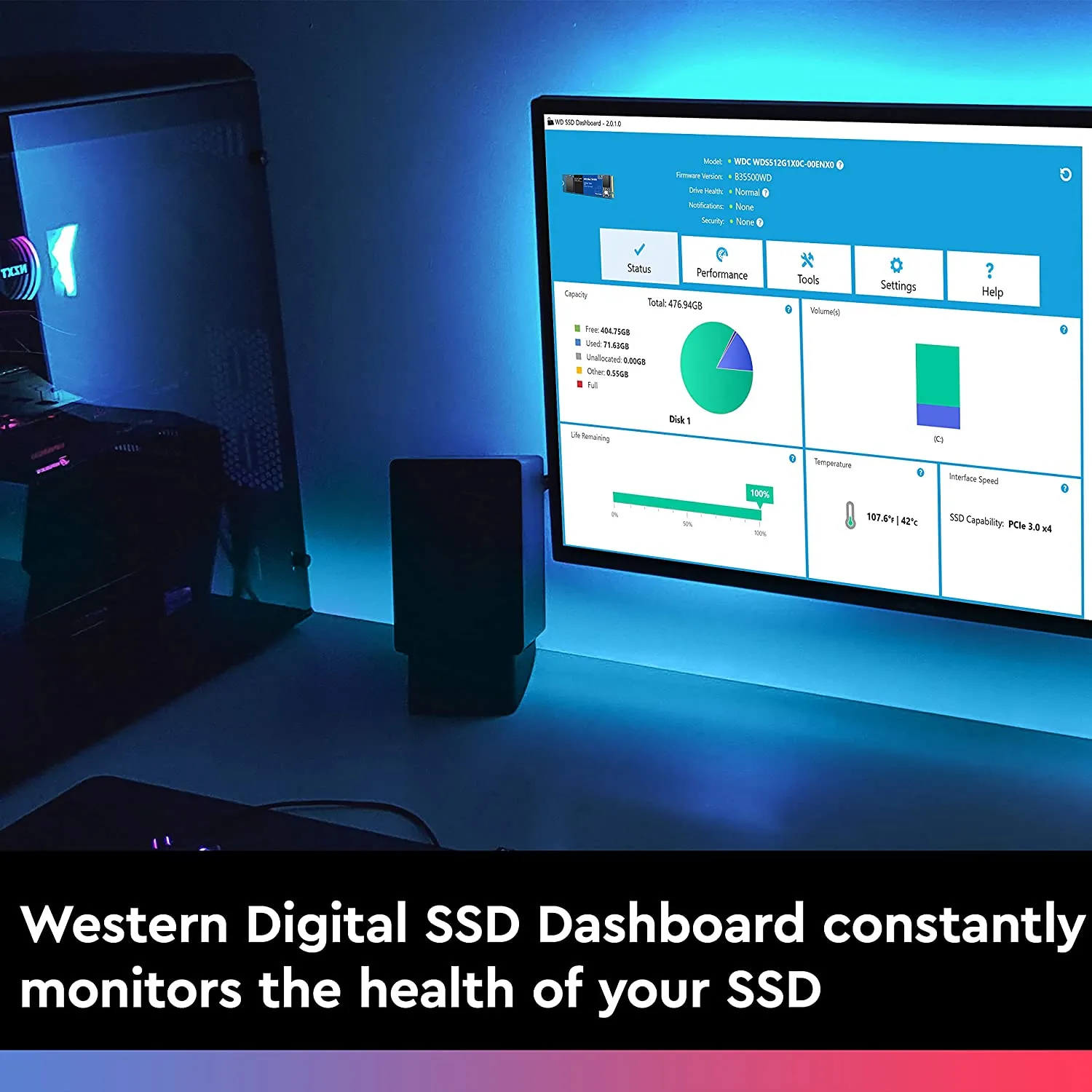 Western Digital 2TB WD Blue SN550 NVMe Internal SSD - Gen3 x4 PCIe 8Gb/s, M.2 2280, 3D NAND, Up to 2,600 MB/s - New, WDS200T2B0C