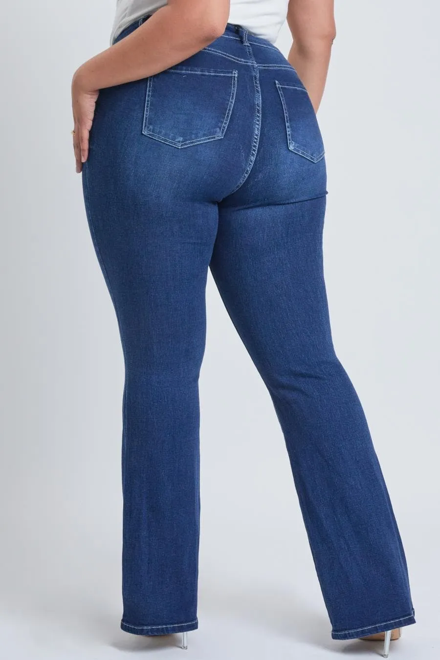 Women's  Plus Size Basic Flare Jeans