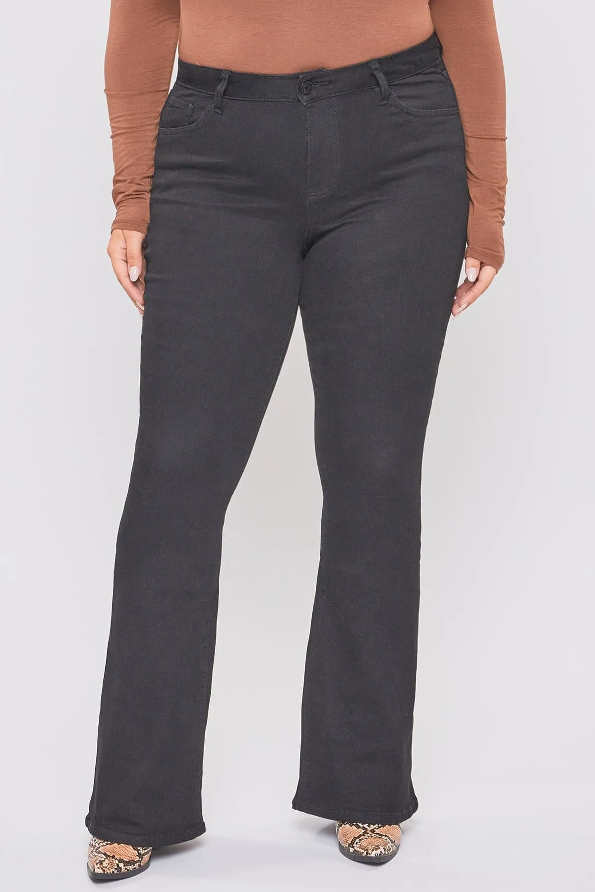 Women's  Plus Size Basic Flare Jeans